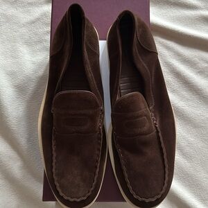 John Lobb Pace Dark Brown Suede Footwear 10UK/11US